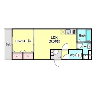 ジーメゾン春日部花積【2階】の間取り