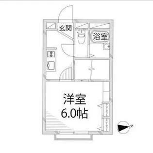 サニーパレス継【1階】の間取り