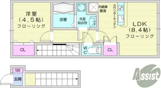 N ori【2階】の間取り