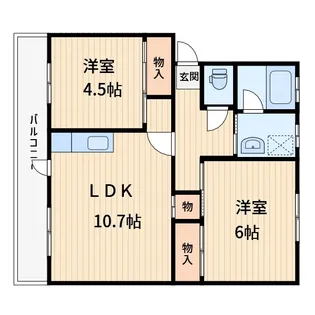 コーポラス日和【3階】の間取り