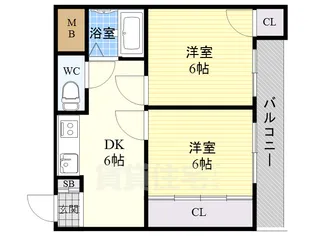 エレガンス5【2階】の間取り