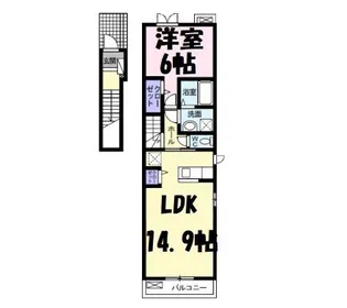 ジュネス ハイム【2階】の間取り