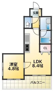 プレジオ都島【2階】の間取り