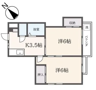 グリーングロウハウス【2階】の間取り