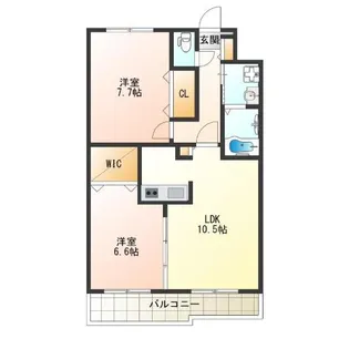 グランメゾン御崎【2階】の間取り