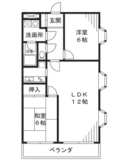 メゾンイワサキII【4階】の間取り
