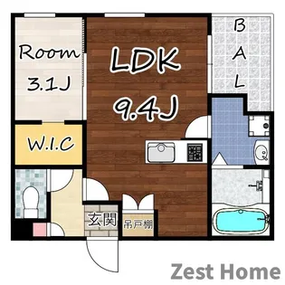 REGALEST武庫川駅南【3階】の間取り