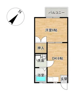 パークサイド名切【2階】の間取り