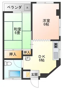 朝日ビル【4階】の間取り