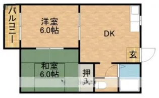 フォーブル篠原【2階】の間取り