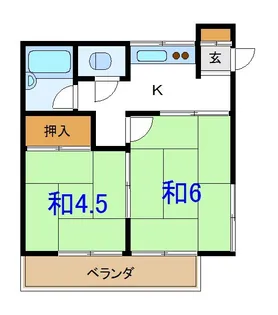 第二清和荘【2階】の間取り