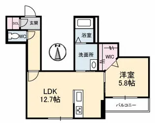 パークフロント津島【2階】の間取り
