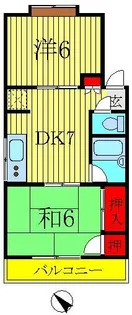 ハイツエム【2階】の間取り
