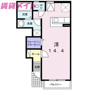 カーサ・デル・ソル【1階】の間取り