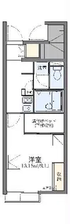 レオパレスボンジュールIV【1階】の間取り
