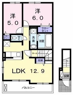 ローレンスハイツIII【2階】の間取り