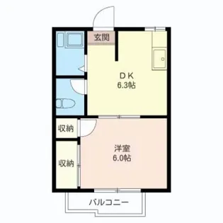 メゾン中松【2階】の間取り