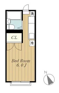 エステートピア忠生【2階】の間取り
