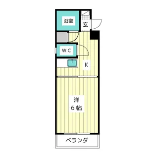 第1ロジィングス天野屋【3階】の間取り