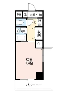 ベルビューレ江坂弐番館【2階】の間取り