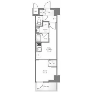 ハーモニーレジデンス六義園【4階】の間取り