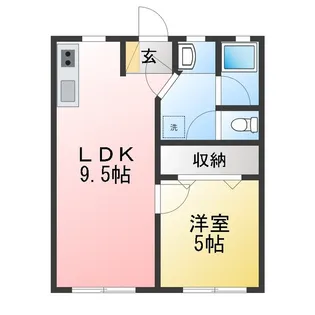 愛喜荘【1階】の間取り