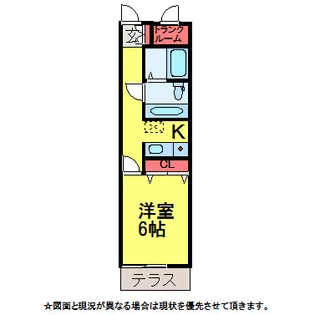 レディースコート美郷台【1階】の間取り