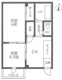 第21大宮パークサイドマンション【3階】の間取り