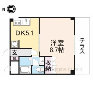 ヒムスプルーニェ【1階】の間取り