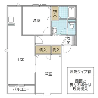 イーストスクエア D【1階】の間取り