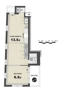 ライブコープ中野坂上B棟【1階】の間取り