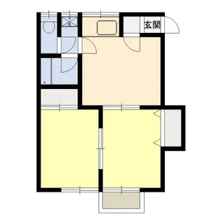 柿岡ハイツC棟【2階】の間取り