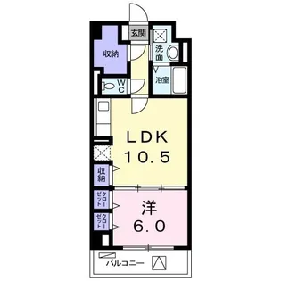 カーサブライト・DDS【2階】の間取り