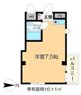 シティハイツ亀有【2階】の間取り