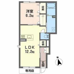 アリビオ・K【1階】の間取り