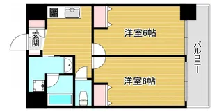 エステムコート難波Vブロード【7階】の間取り