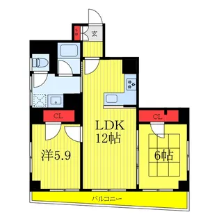 ダイアパレス仲宿【4階】の間取り