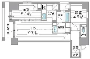 SOHO烏丸【5階】の間取り