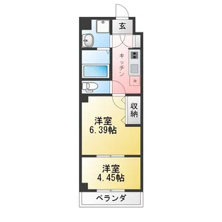 INSURANCE BLDG.XVIII【2階】の間取り