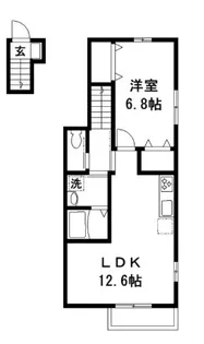 カーサユーアイ【2階】の間取り