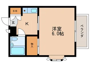 リーフコート大山【3階】の間取り