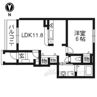 グラースプロムナード【1階】の間取り