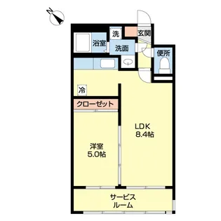 フェアモント山の手【1階】の間取り