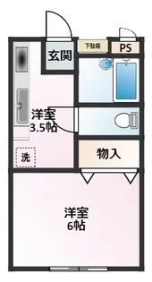 ファームサイド【3階】の間取り