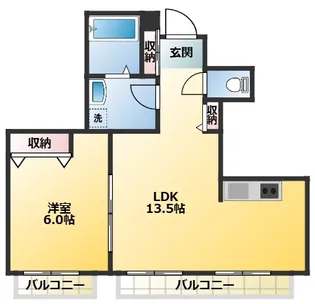 ヴィンテージ高松【1階】の間取り