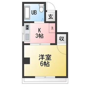 万里第2ビル【4階】の間取り