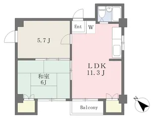 ファミール大梶【4階】の間取り