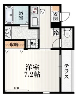 ベルビュー立川【1階】の間取り