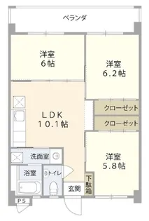 ラ・ポール(CKO)【3階】の間取り