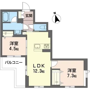 セルフォート小手指【1階】の間取り